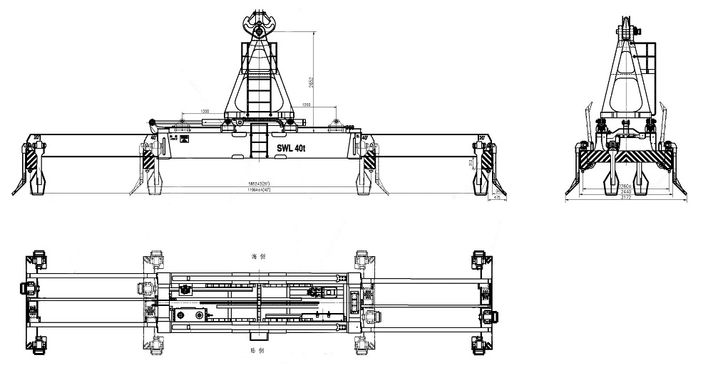 ISO20&40 Feet Automatic Container Spreader